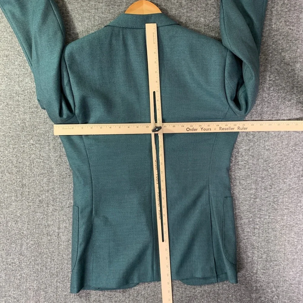 Holland & Sherry Blazer Jacket Men 40R Green Unlind Sport Coat